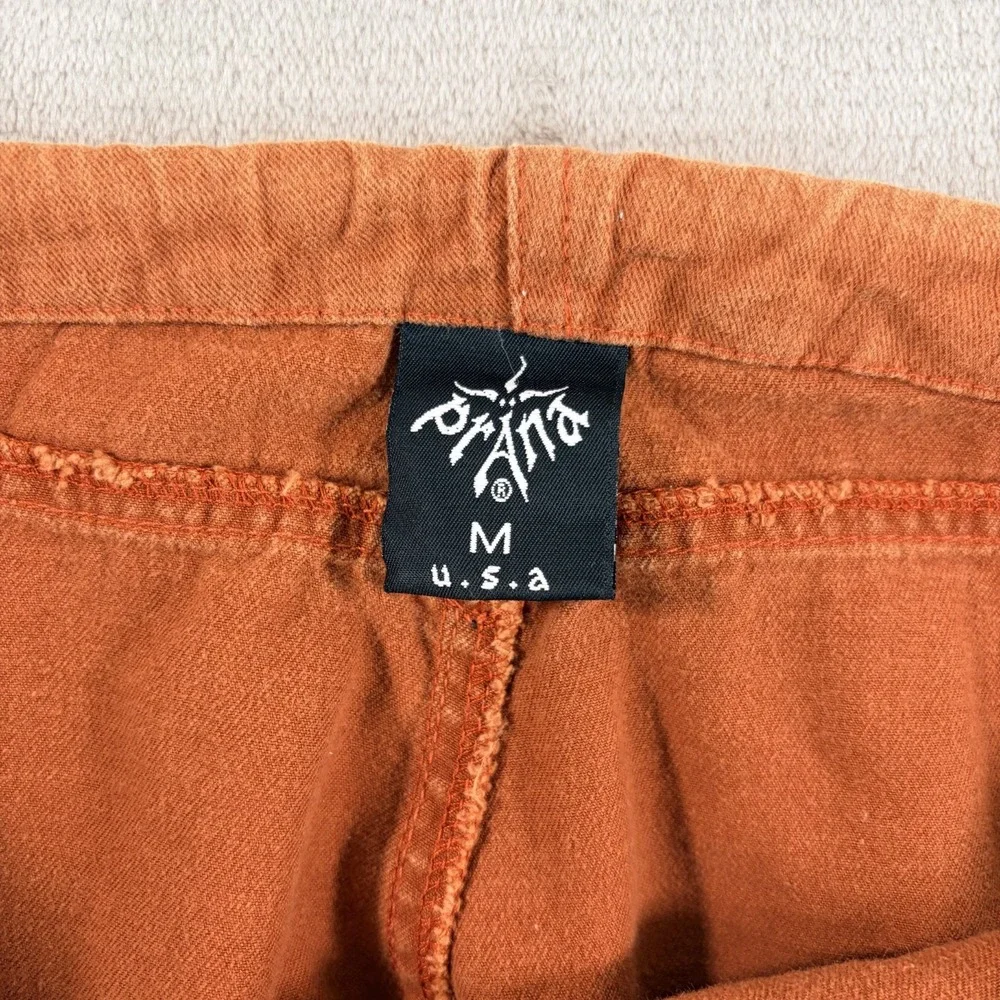Vintage prAna Drawstring Cargo Pocket Pants in Rust Brown Men Medium USA Made